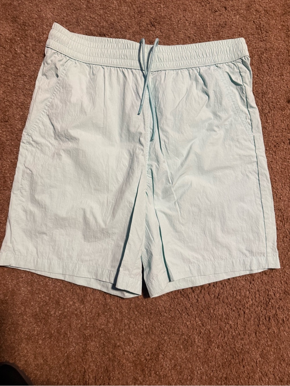 Original Use Light Blue Men’s Elastic Waist Shorts